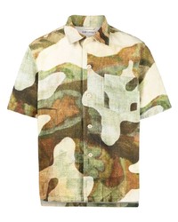 Our Legacy Landscape Camouflage Print Shirt