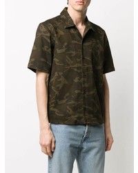 Natural Selection Oversized Camouflage Print Shirt