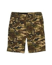 Olive Camouflage Shorts
