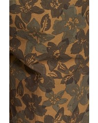 Jack Spade Barkley Floral Camo Print Cotton Poplin Shorts