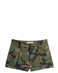 Valentino Cash Rocket Camouflage Cotton Shorts