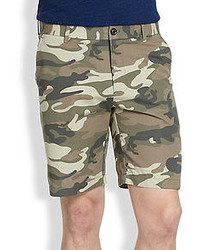 Saks Fifth Avenue Collection Modern Fit Camo Dress Shorts