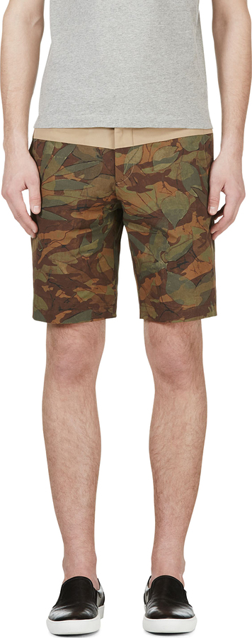 moncler camo shorts