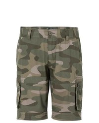Rainbow Camouflage Bermuda Shorts In Olive Camouflage Size 38