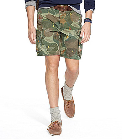POLO RALPH LAUREN Slim-Fit Straight-Leg Embroidered Camouflage
