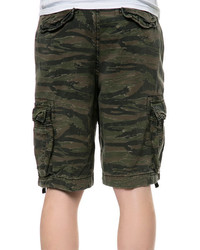 Rothco The Camo Vintage Infantry Utility Shorts In Tiger Stripe