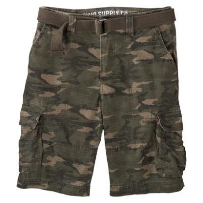 SG Corporation Mossimo Supply Co Rip Stop Belted Cargo Shorts Green ...