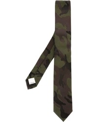 Olive Camouflage Silk Tie