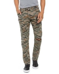 Olive Camouflage Skinny Jeans