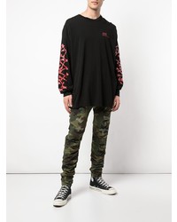 R13 Camouflage Ripped Jeans