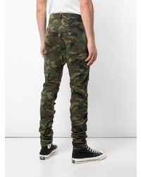 R13 Camouflage Ripped Jeans