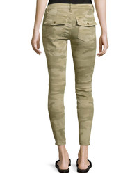 Current/Elliott The Station Agent Camo Cropped Skinny Jeans