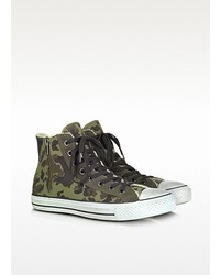 Olive Camouflage Sneakers