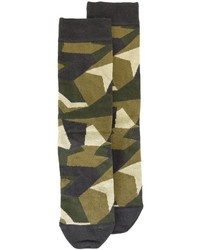 Olive Camouflage Socks