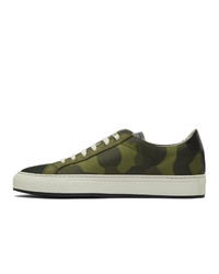 Common Projects Green Camo Achilles Low Sneakers