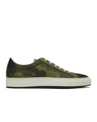 Common Projects Green Camo Achilles Low Sneakers