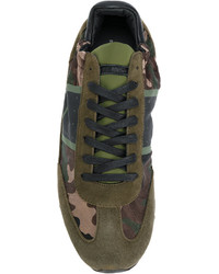 Philippe Model Camouflage Lace Up Sneakers