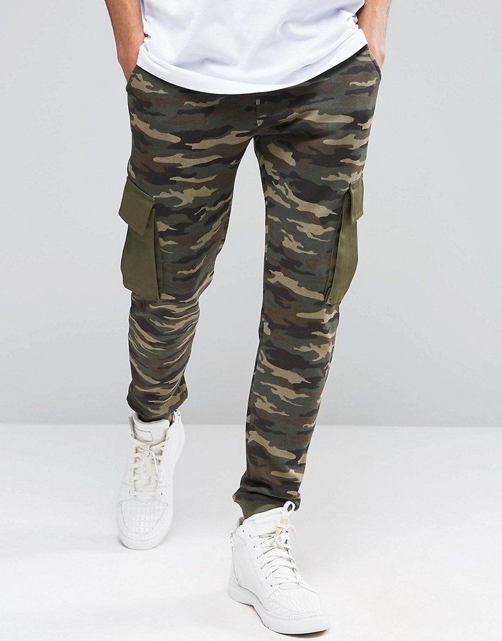 slim camo joggers