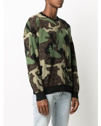 Moschino Camouflage Print Sweatshirt