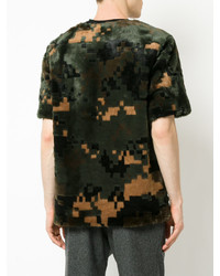 Sacai Furry Camouflage T Shirt