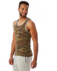 Alternative Double Ringer Printed Eco Jersey Tank Top