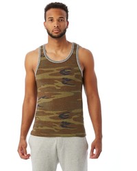 Alternative Double Ringer Printed Eco Jersey Tank Top