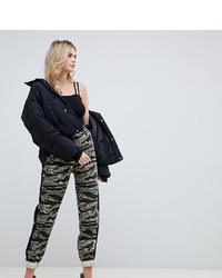 Missguided Tall Cargo Pant With In Green Camo