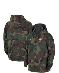 Nike Camo Army Black Knights Full Snap Hoodie Jacket At Nordstrom