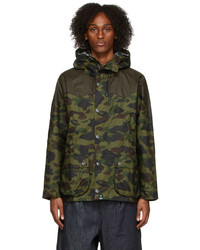 BAPE Green Barbour Edition Camo Bedale Snowboard Jacket