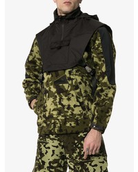 Nike X Alyx Mmw Two Part Camouflage Hooded Fleece Jacket, $528