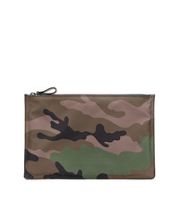 Valentino Camouflage Print Pouch