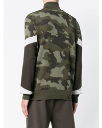 Neil Barrett Camouflage Zip Sweatshirt