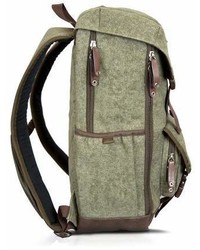 Bondka 18 Jam Canvas Backpack Olive Green