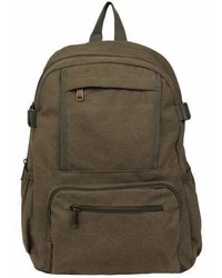 Wilsons Leather Canvas Backpack W Laptop Sleeve