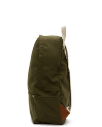 Jil Sander Khaki Simple Backpack