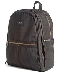 State Bags Union Water Resistant Backpack With Leather Trim Black