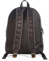 State Bags Union Water Resistant Backpack With Leather Trim Black