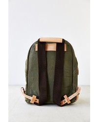 Will Leather Goods Wax Coated Canvas Dome Backpack