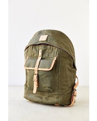 Will Leather Goods Wax Coated Canvas Dome Backpack