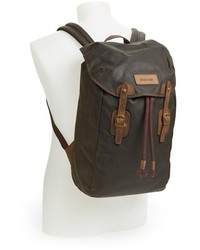 Barbour Waxed Canvas Backpack Green