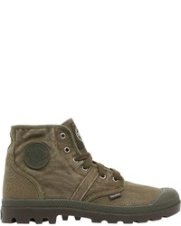 Palladium Pallabrouse Washed Canvas Mid Boots