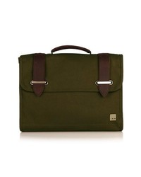KNOMO London Padstow Briefcase Olive Green None