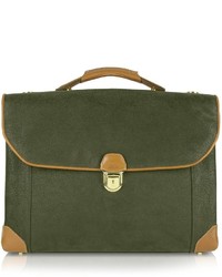 Bric's Life Double Gusset Micro Suede Briefcase