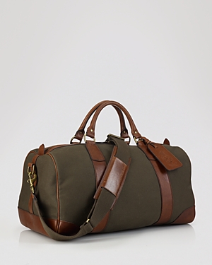 Polo Ralph Lauren Canvas Leather-trim Duffle Bag - Beige - One Size