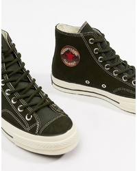 Converse Chuck Taylor 70 Hi Trainers In Green 162371c