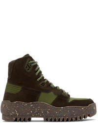 Acne Studios Green Desert Boot High Sneakers