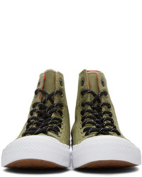 Converse Green Reflective Chuck Taylor All Star Ii High Top Sneakers
