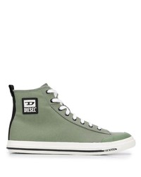 Diesel High Top Logo Plaque Sneakers