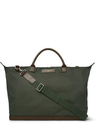WANT Les Essentiels Hartsfield Leather Trimmed Canvas Holdall