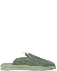 Olive Canvas Loafers